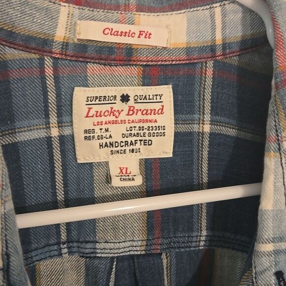 Nice mens lucky brand flannel shirt size xl - Picture 2 of 6